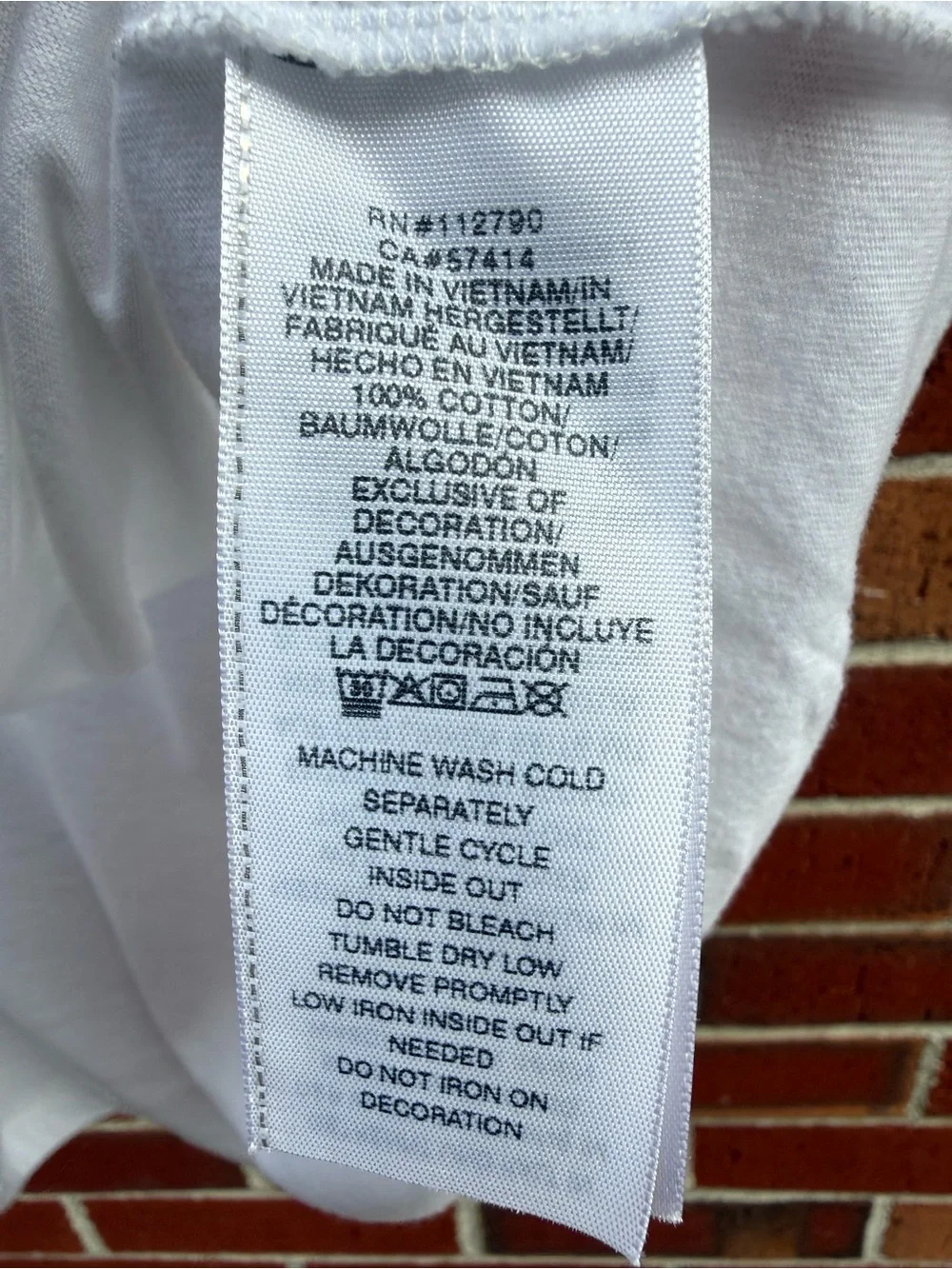 True Religion White Logo T-Shirt Men's Size XL 100% Cotton